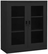 vidaXL Aktenschrank B&uuml;roschrank Anthrazit 90x40x105 cm Stahl (1-St)