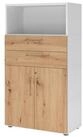 HAMMERBACHER Aktenschrank Kombischrank FlexWall 4OH wei&szlig;/asteiche
