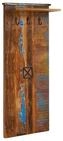 Massivmoebel24 Garderobe NATURE OF SPIRIT, Altholz 59x30x145 mehrfarbig lackiert