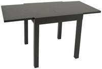 DEGAMO Gartentisch LIVORNO ausziehbar, 70/140x70cm, Alu anthrazit + Keramikoptik