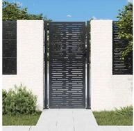 vidaXL Gartentor, Gartentor Anthrazit 100x200 cm Stahl Quadratisches Design