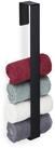relaxdays Handtuchhalter 2 x Handtuchhalter ohne Bohren schwarz