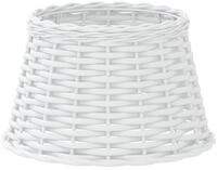 vidaXL Lampenschirm Lampenschirm Wei&szlig; &Oslash;38x23 cm Korbweide