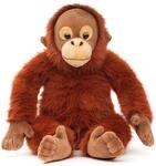 Uni-Toys Kuscheltier Orang-Utan mit Klettverschluss - 27 cm - Pl&uuml;sch-Affe -