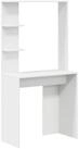 vidaXL Schreibtisch Schreibtisch mit Regal Wei&szlig; 78,5 x 37 x 154,5 cm...