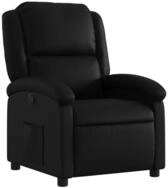 vidaXL Sessel Relaxsessel, Kunstleder, Schwarz (1-St)