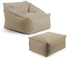 mokebo Sitzsack Der Sunnyboy (mit Hocker), Beanbag Outdoor, Sitzsack f&uuml;r deinen