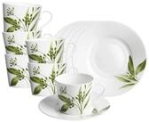 Ritzenhoff & Breker Tasse Evora Kaffeetassen mit Untertassen 200 ml 6er Set,...