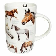 K&ouml;nitz Becher Natures Diversity - Horses, 540 ml, New Bone China