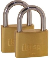 Kasp Vorh&auml;ngeschloss Kasp K12050D2 Vorh&auml;ngeschloss 50 mm Goldgelb...