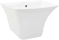 vidaXL Waschbecken Waschbecken Wei&szlig; 53 x 44 x 37 cm Glasierte Keramik (1-St)