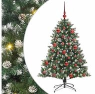 vidaXL LED Baum K&uuml;nstlicher Weihnachtsbaum mit 150 LEDs mit St&auml;nder Gr&uuml;n 150...