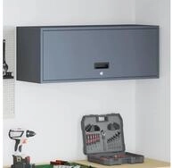 vidaXL H&auml;ngeschrank Wandschrank f&uuml;r die Garage mit Gasdrucklift-T&uuml;r Anthrazit