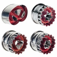 WESTMARK Ausstechform Set f&uuml;r Linzer-Kekse, 4-tlg., 4 unterschiedliche Motive,...