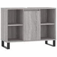 vidaXL Badkommode, Badschrank Grau Sonoma 80x33x60 cm Holzwerkstoff