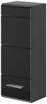 Inn.Furn H&auml;ngeschrank Leon (Badschrank in schwarz, 30 x 77 cm) Hochglanz