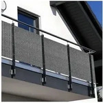 NYVI Balkonsichtschutz Polyrattan Balkon Sichtschutz Privafence Balkonbespannung