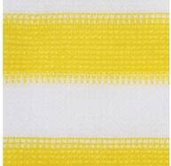 vidaXL Sonnensegel, Balkon-Sichtschutz Gelb und Wei&szlig; 120x600 cm HDPE