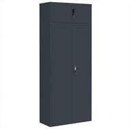vidaXL Aktenschrank Aktenschrank Anthrazit 90x40x220 cm Stahl (1-St)
