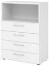 HAMMERBACHER Aktenschrank Regal 3OH 4 Sch&uuml;be wei&szlig;/wei&szlig;