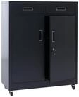 MCW Aktenschrank MCW-O89 Mit zwei T&uuml;ren und zwei Schubladen, Mit vier Rollen