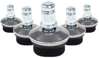 hjh OFFICE Stuhlrolle Stuhlgleiter 5 X Stand Fz 100 % Nylon, (5er Pack),