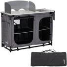 Skandika Campingschrank Ruoka Campingk&uuml;che, Outdoork&uuml;che mit Windschutz,...