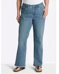 Sheego Bequeme Jeans Bootcut-Jeans normal blau 40