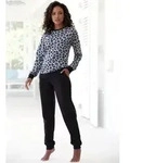 Vivance Dreams Pyjama (Set, 2 tlg) mit tonalem Animalprint grau 56/58