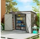 Outsunny Ger&auml;tehaus mit Doppelt&uuml;ren, Fenster, Pultdach, BxT: 249x121 cm,
