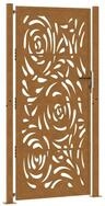 vidaXL Gartentor Gartentor 100x200 cm Verwitterungsstahl Flammendesign