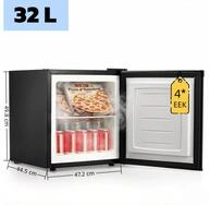 FOHERE Gefrierschrank Mini Freezer 32L, Gefrierbox, -22&deg;C perfekt Tiefk&uuml;hlen, 43DB,