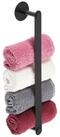 relaxdays Handtuchhalter ohne Bohren schwarz
