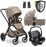 Hauck Kombi-Kinderwagen Move N Care Trio Set - Mocha, 3in1 Kinderwagen Buggy mit