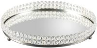 Home affaire Tablett, Aluminium, Glas, Kristall