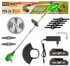 PRO CRAFT Benzin-Motorsense Procraft PTA24 Akku Trimmer 20 V 150 mm + 2x Akku...