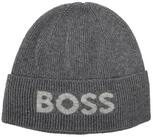 BOSS Strickm&uuml;tze Elios Hat mit eingewebtem Logo