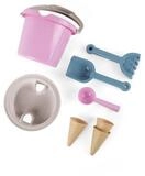 dantoy Sandform-Set Sandspielzeug Sandspiel-Set Thorbjorn 8-teilig rosa