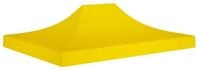 vidaXL Pavillon-Ersatzdach Partyzelt-Dach 4,5x3 m Gelb 270 g/m&sup2;, 430 x 2 cm