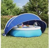 vidaXL Pool&uuml;berdachung, Pool-Dome Gr&uuml;n 472 x 460 x 229 cm