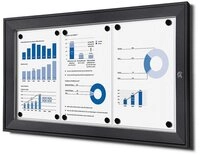 Showdown Displays H&auml;ngevitrine f&uuml;r Innen und Au&szlig;en SCS - 3x DIN A4 -...