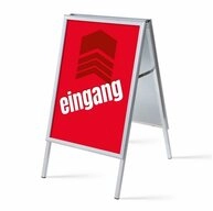 Showdown Displays Standregal A1 - Komplett-Set - Eingang Deutsch - Rot/Schwarz,