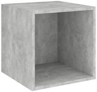 vidaXL Regal Wandschrank Betongrau 37x37x37 cm Holzwerkstoff, 1-tlg.