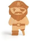 OTOTO Schneidebrett OTOTO Pirate Board Schneidbrett mit Messer, Holz und...