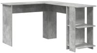 vidaXL Schreibtisch Eck-Schreibtisch Beton Grau 140 x 113,5 x 75 cm...
