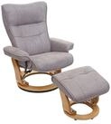 MCA furniture Relaxsessel Edmonton-S, Inkl. gepolstertem Fu&szlig;hocker, Breite