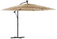 vidaXL Sonnenschirm Sonnenschirm mit Stahlmast Braun 290x290x238 cm