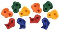 vidaXL Klettergriff Klettersteine 10 Stk. Mehrfarbig PE (10-St)