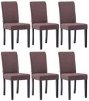 CLP Esszimmerstuhl Ina Stoff (6er Set, 6 St), Holzgestell& gepolsterter Sitz