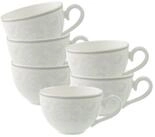 Villeroy & Boch Tasse Gray Pearl Kaffeetassen 120 ml 6er Set, 6-tlg., Porzellan